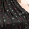 thumbnail image 3 of Black Christmas Star Pattern Blanket,Comfortable Soft Lamb Wool Throw Blanket,All Season,Warm Lightweight Blankets for Sofa Bed Couch Living Room Chair,40"x50", 3 of 4
