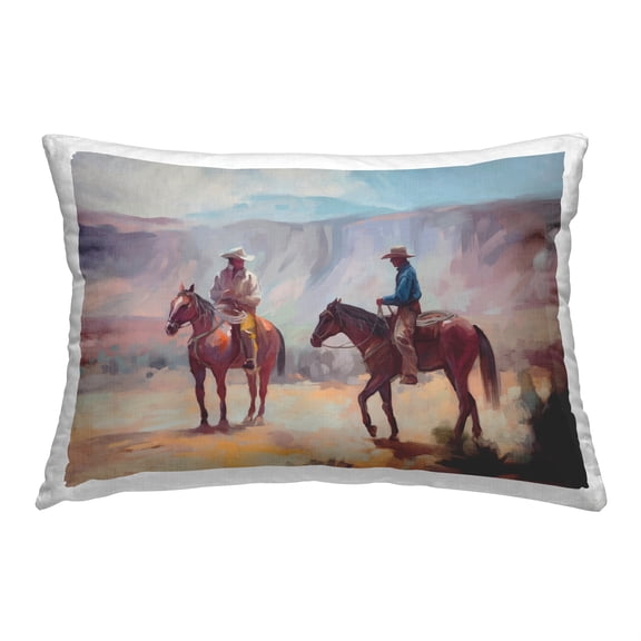 Stupell Industries Desert Cowboys Scene Decorative Printed Throw Pillow, 14 x 20