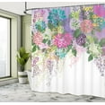 thumbnail image 4 of Ambesonne Flower Shower Curtain, Vintage Boho Inspiration, 69"Wx70"L, White Violet, 4 of 4