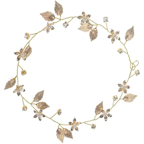 Diadema De Flores De Novia Tocados De Novia Para Boda Tocado De Vintage Tocado De Flor De Tiara Para La Boda De La Diadema Con Lazo De Barroco Enredadera