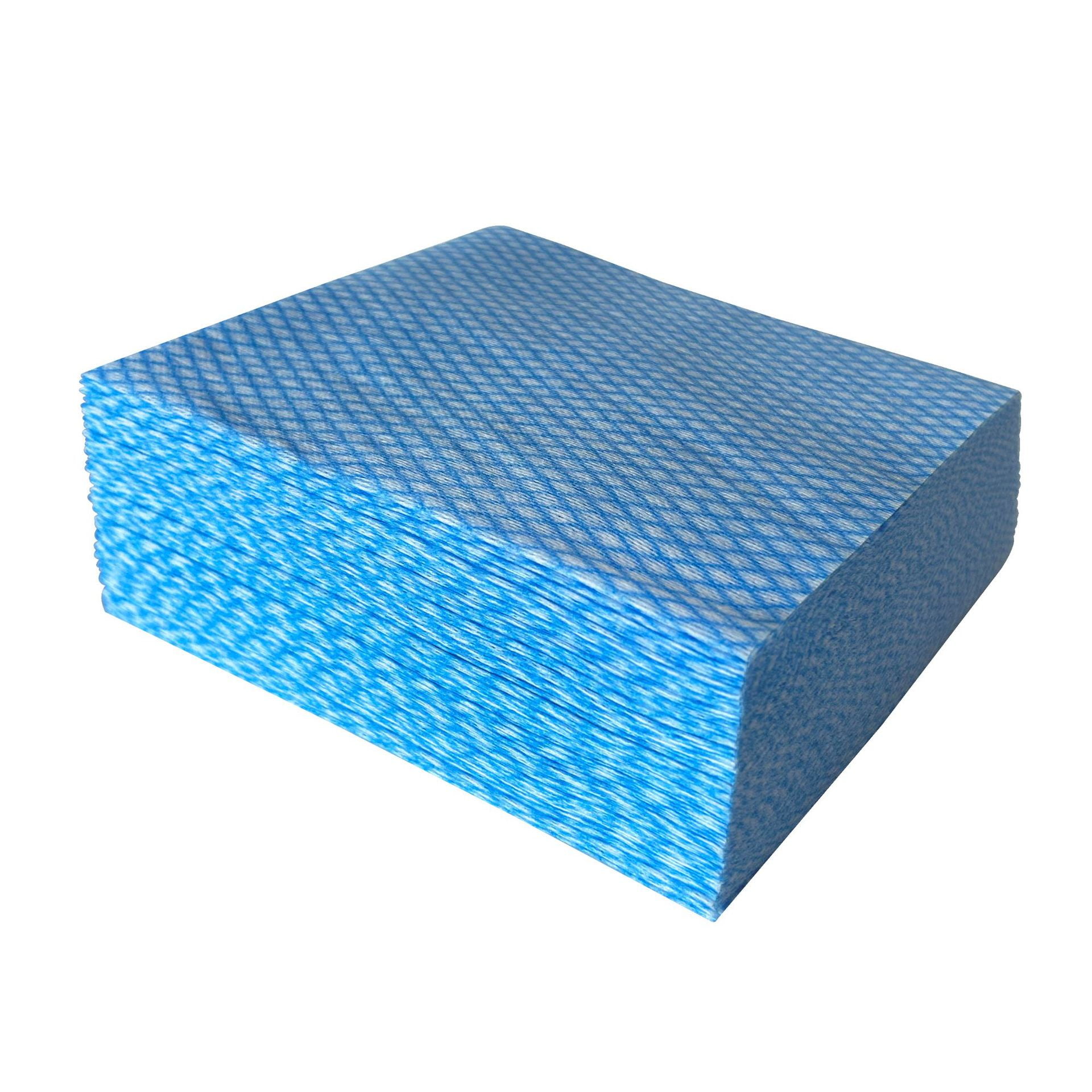 Xiao Hua blue disposable dishwashing towel, kitchen paper, lazy cloth, dry and wet dual-use, non greasy disposable cloth, 40 * 35cm, 50 sheets