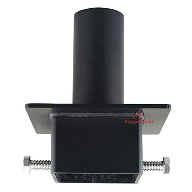 Tenon Adapter for 4 inch Square Pole Light Pole Adapter for Slip Fit