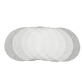 thumbnail image 1 of Nvzi 50 hojas de papel absorbente de aceite de cocina, papel de silicona antiadherente circular, sopas, alimentos fritos -5,51 x 5,51 pulgadas, 1 of 4