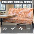 thumbnail image 4 of Geometry Rv Dinette Cushion Cover Cushion Slipcovers Camper Couch Protectors for Camper Car Bench Portable Rv Sofa Couch Cushion Covers - 1 Backrest Cover & 1 Bench Cover, 4 of 7
