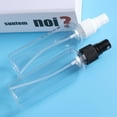 thumbnail image 4 of 4 piezas de 100ml de plástico botella de spray vacía para maquillaje y cuidado de la piel Uso de viaje recargable (botellas transparentes con rociador negro), 4 of 5