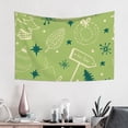thumbnail image 3 of Happy New Year Pattern Tapestry, Green Wall Decor Home Decor Bedroom Living Room Dorm Tapestry Room Wall Hanging, 60 x 40 inches, 3 of 7