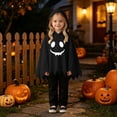 thumbnail image 5 of Gunia Kids Ghost Hooded Cape For Boys Girls 2 Piece Halloween Costumes Cosplay Cloak Cute Party Dress Up Outfits Poncho, 5 of 9