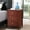 Cherry, variant on Noble House 3-Drawer Accent Nightstand, Bedside Table with Durable Particle Board Frame, Teal Finish