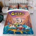 thumbnail image 4 of Goofy Conjunto de sábanas temático, trío de piezas, cómodo y amigable con la piel, diseño único, regalo de decoración para el hogar para familiares, amigos y fans,173cm *218cm, 4 of 6