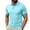 Blue, variant on Men's Embroidered Logo Short Sleeve Golf Shirt, Minimalist Design for Casual Business and Daily Purple L