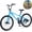 Blue-2, variant on POVANLI 26 Inch Mountain Bike  Dual Full Suspension, Steel Frame for Men Women, Go to Work with 21-Speed Disc Trail Commuter City Beach,  Ages 15+, Gift(Red)