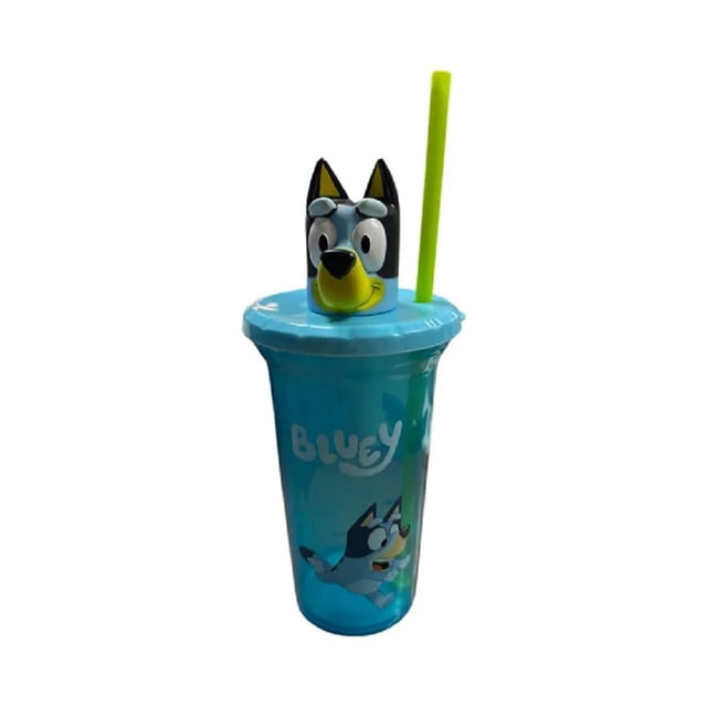 Vaso para sorbos Bluey Buddy de Zak Designs con pajita y tapa, 450 ml