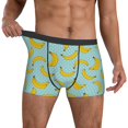 thumbnail image 3 of Men's Boxer Briefs, Cute Banana Starry Sky Soft Comfy Mens Underwear Boxer Briefs Breathable With Widen Waist, 3 of 7
