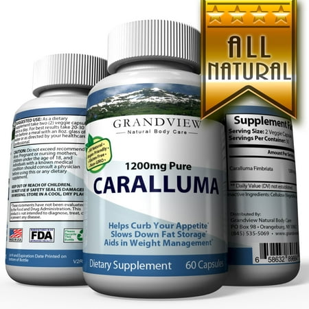 Caralluma 100% Pure - Powerful Appetite Suppression Supports Weight Management Helps Prevent Production of Fat Cells Promotes Weight Loss Reduces (Best Way To Reduce Appetite)