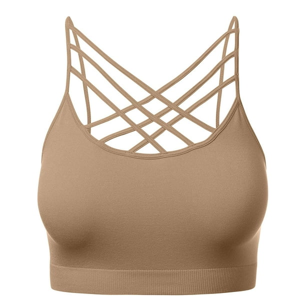 TheLovely Women's Novelty Bras Seamless Triple CrissCross Front