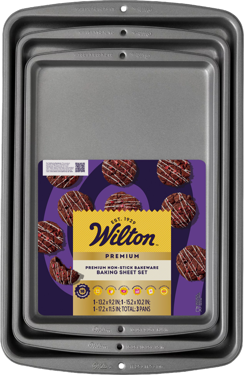 Wilton Premium Non-Stick Cookie Sheet Pan Set, 3-Piece photo 6