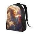 thumbnail image 2 of Haiem Rainbow Cloud White Horse Backpack - Stylish and Durable 15-inch Laptop Backpack with Waterproof Oxford Fabric, 2 of 8
