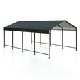 thumbnail image 7 of NETAJE 20'x12' Outdoor Heavy-Duty Metal Carport with Enhanced Base & Galvanized Steel Roof for Car, Boats and Truck, 7 of 7
