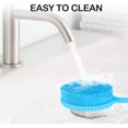 thumbnail image 3 of Promotion!Maojin Cepillo de baño de silicona con mango largo,cepillo corporal suave para la espalda,ducha húmeda,frota la espalda con un cepillo de ducha de doble cara, 3 of 6