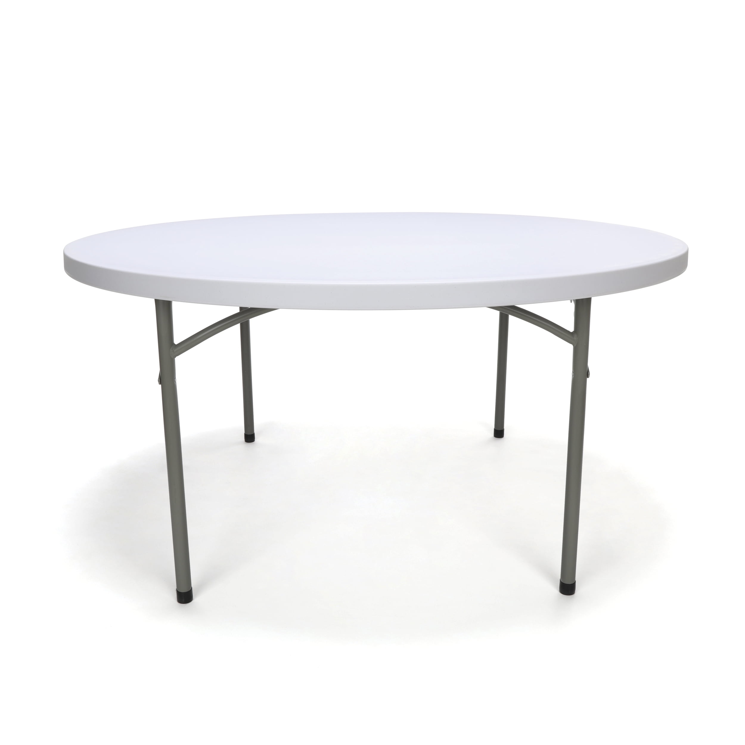Essentials by OFM ESS-5060R 60" Round Folding Utility Table, White