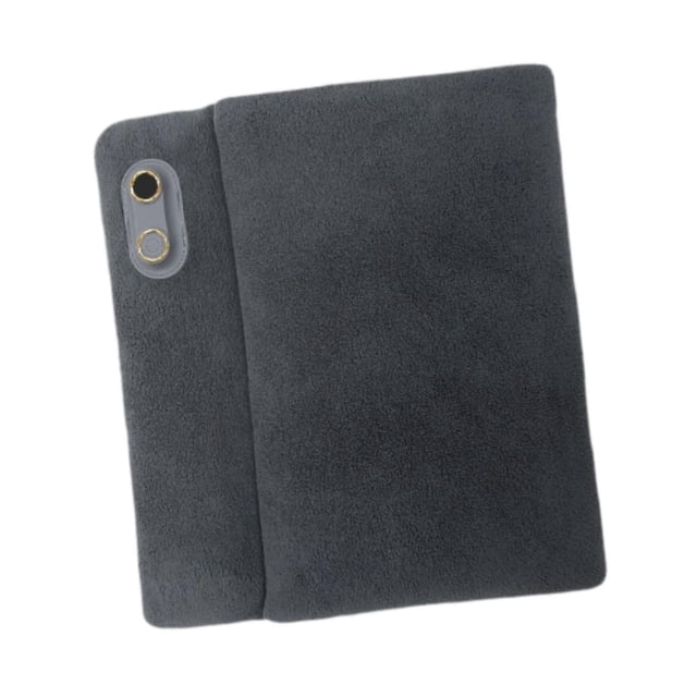 Calentador de manos portátil, suave, recargable por USB, para mujeres y hombres Gris