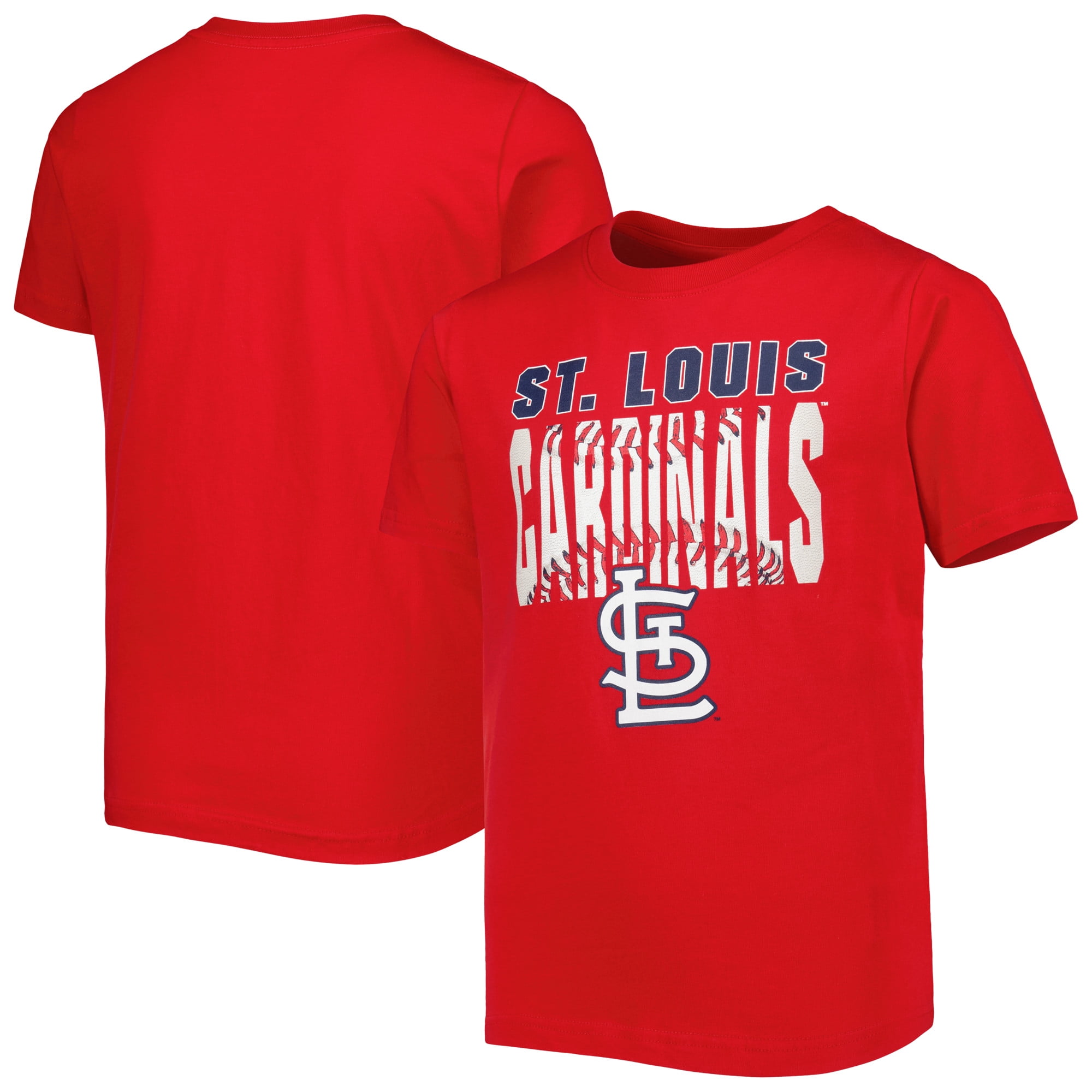 St Louis Cardinals MLB White Red Short Sleeve T-Shirt Youth Boys