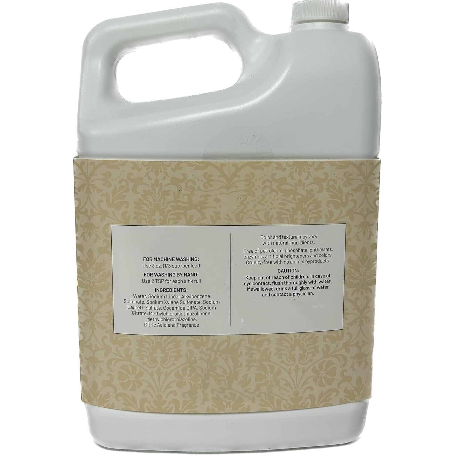 Wash Laundry Detergent, 128 Fl Oz