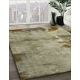 thumbnail image 2 of Ahgly Company Indoor Round Abstract Dark Khaki Green Abstract Area Rugs, 3' Round, 2 of 6