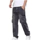 thumbnail image 3 of Ceisia Men Solid Color Basic Loose Wide Leg Straight Denim Pants Gift Casual Daily Jeans, 3 of 5