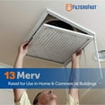 thumbnail image 2 of Filters Fast 12x36x1 Pleated Air Filter (6 Pack), Merv 13 | 1" AC Furnace Air Filters, Made in the USA | Actual Size: 11.75"x35.75"x0.75, 2 of 6