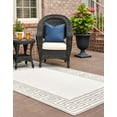 thumbnail image 4 of Unique Loom Outdoor Coastal Collection Area Rug - Caye (4' x 6' Rectangle Ivory/Gray), 4 of 11
