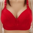 thumbnail image 3 of Sports Bra Tank Top Women Lightly Lined Bra Feature V-Neck Longline Bra Style W-533 Red 52, 3 of 7
