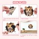 thumbnail image 3 of Pegatinas de pared decorativas de animales de la selva, extraíbles, despegables y adhesivas, 2 hojas de 30 x 89 cm, vinilo 3D., 3 of 9