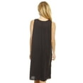 thumbnail image 3 of Dreamcrest Women's Silky Soft Nightgown - Elegant Crochet Trim Sleep Dress for Comfortable Nights (Black, Small), 3 of 3