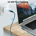 thumbnail image 2 of Charging Cable 6ft,Type C Charger 4PACK HopePow Right Angle Usb C to Usb A Cable 6ft 90 Degree Usb Cable High Speed Android Phone Charger Cord Type C Fast Charging, 2 of 7