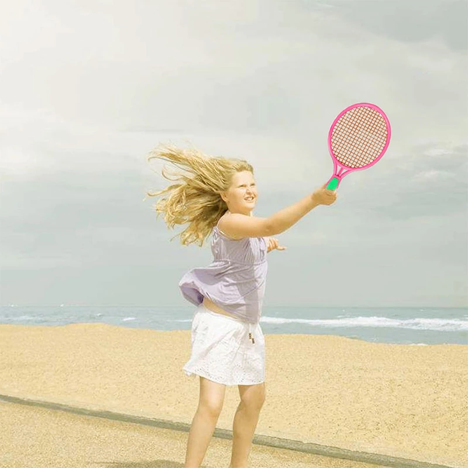 Tennis Racquet Set Funny Tennis with Balls for Home Garden Beach