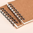 thumbnail image 4 of Mini Spiral Pocket Notebook,Blank Inner Page Notepad,Portable Daily Note Book,Compact Sized Spiral Bound Pocket Notebook Has Light Portable Body,Blank Writing Pages Casual Note Recording,Brown, 4 of 7
