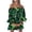 Green, variant on Minjewel Spring Dresses for Women Casual Sexy One Shoulder Mid Waist Printed Ruffle Sleeve A-Line Dress (AI Model),Green M
