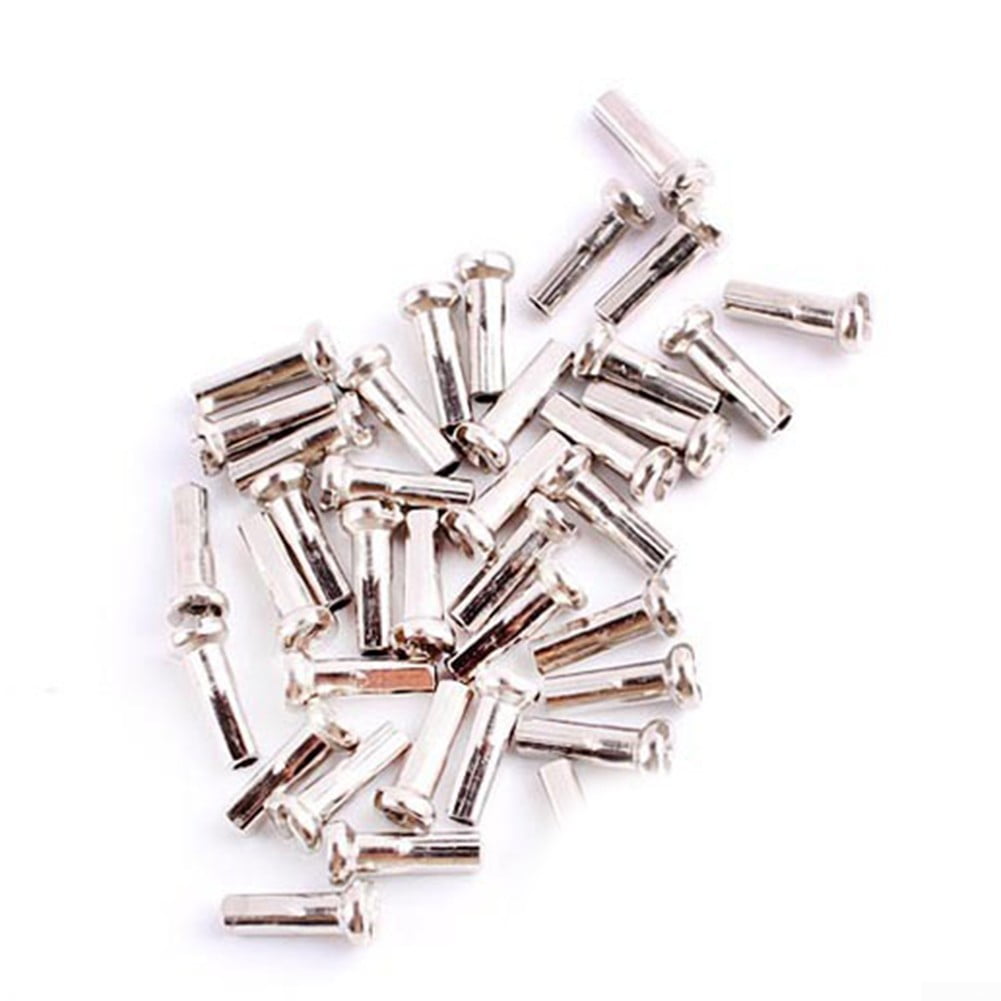 100pcs 14mm Bike Spoke Nipple End Caps Bicycle For 14G Spokes Aluminum Alloy New