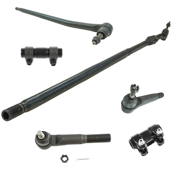 TRQ Front Inner Outer Tie Rod End Drag Link Adjusters Steering Kit Set 6pc 4WD Fits select: 2006-2008 DODGE RAM 1500, 2003-2012 DODGE RAM 2500