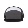 thumbnail image 1 of Richardson Seven-Panel Trucker Cap, One Size, CharcoalBlackWhite, 1 of 6