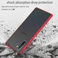 thumbnail image 6 of Case for Samsung Galaxy Note 10 Thin Shockproof Phone Case PC Back TPU Bumper [Protect from Fingerprint/Shock/Scratch/Slip] Translucent Matte Phone Cover for Samsung Galaxy Note 10-Red, 6 of 13