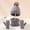 Grey, variant on ZSQDM Winter Kids Hat Scarf Glove Set Knit Fleece Lined Neck Warmer Mittens for Toddler Boys Girls beanie Hat Press Scarf ,Hat,& Gloves Wig Cap
