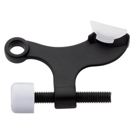 National Hardware 5060148 0.63 in. Zinc Matte Black Hinge Pin Door Stop Mounts to Door