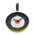 thumbnail image 2 of Theme Wall ,Frying Pan Shaped with Fried Egg , Non-Ticking,Modern , Amarillo perfecl reloj de pared de cocina, 2 of 8