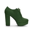 thumbnail image 3 of Unique Bargains Women's Platform Block Heel Lace Up Ankle Boots, 3 of 8