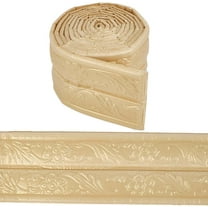 Molding Trim Gold Peel and Stick 90.5x3.46In Vintage 3D Printing Self Adhesive Flexible XPE Wallpaper Border Wall Edging Foam for Baseboard Mirror Border Wall Lines Hotel DIY Decor