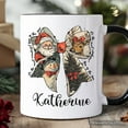 thumbnail image 2 of Coquette Christmas Bow Personalized Mug, It's Most Wonderful Time Of The Year Vintage Gift with Custom Name, 2 of 5