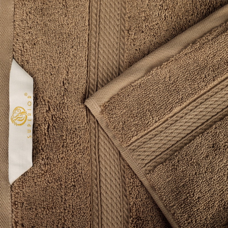 Superior 800 GSM Egyptian Cotton 4-Piece Hand Towel Set, Soft Ultra Absorbent Towels, Stone