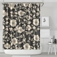 thumbnail image 2 of Country Garden Rose and Bee Pattern Shower Curtain 72x84, Rustic Floral Style with Hooks and Quick-Dry Fabric, 2 of 5